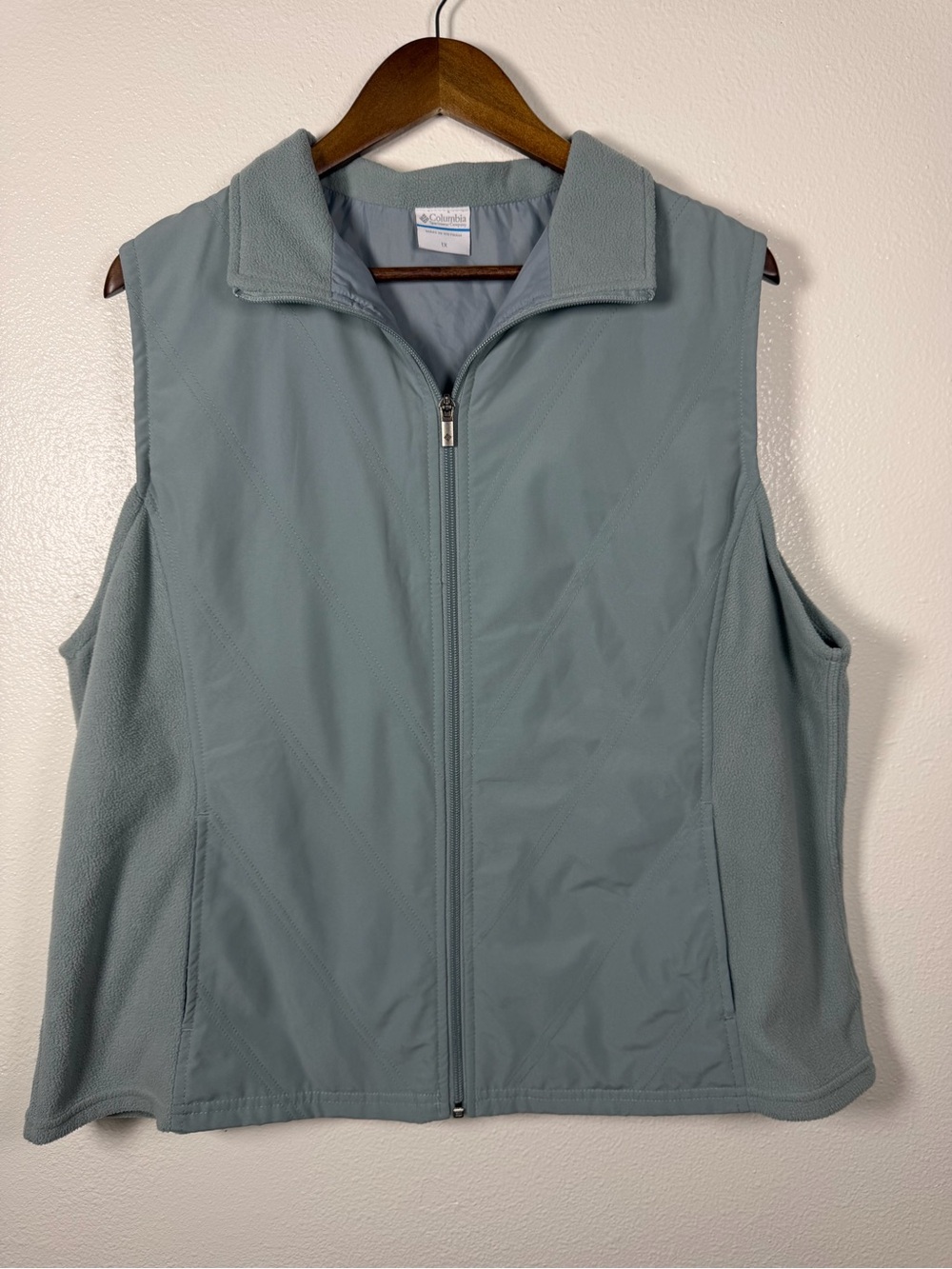 Columbia Women's Slate Blue Full‑Zip Fleece Vest